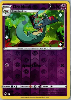 Drakloak Silver Tempest 088/195 Uncommon Reverse Holo LP - Pokemon Card - Image 1