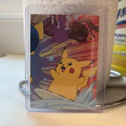 Pokemon Pikachu Ditto #132 5 Of 10 NM 2000 Topps Stick-On-Card Surfing Card - Image 2