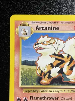 Arcanine 23/102 4th Print 1999-2000 UK Base Set Uncommon Pokemon Card HP+ - Image 3