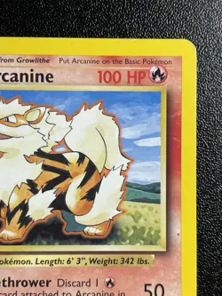 Arcanine 23/102 4th Print 1999-2000 UK Base Set Uncommon Pokemon Card HP+ - Image 4