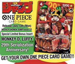One Piece Card Game P-159 Monkey D Luffy Promo Weekly Shonen Jump No.33 Japan - Image 3