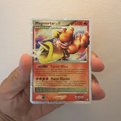 Magmortar LV.X Holo Card 123/123 Mysterious Treasures HP - Image 1