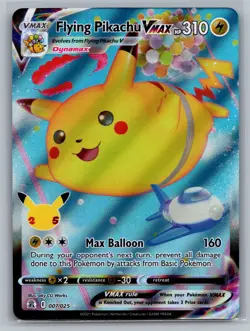 Flying Pikachu VMAX Celebrations #007/025 Ultra Rare,Holo Pokemon Card - Image 1