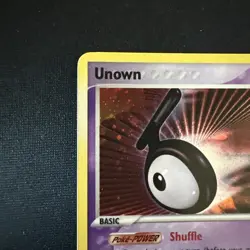 Pokemon TCG Unown (T) Holo Unseen Forces Vintage Card LP - Image 2