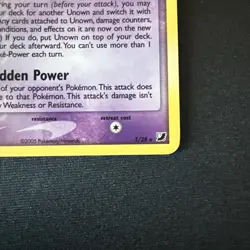 Pokemon TCG Unown (T) Holo Unseen Forces Vintage Card LP - Image 5