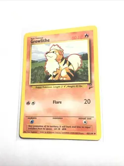 GROWLITHE - 42/130 - Base Set 2 - Pokemon Card - LP - Image 1