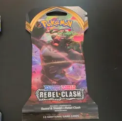 Pokemon TCG Sword & Shield Rebel Clash Booster Pack Lot 6 Packs 10 Cards English - Image 3