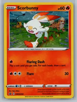 Scorbunny SWSH: Sword & Shield Promo Cards #SWSH244 Promo,Holo Pokemon Card - Image 1