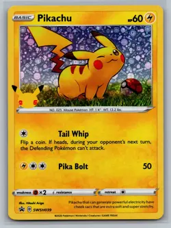 Pikachu SWSH: Sword & Shield Promo Cards #SWSH039 Holo Pokemon Card - Image 1