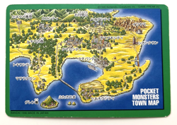 1996 Pocket Monster Pokemon Blastoise Trainer Map Card part 2 (MM56) - Image 2