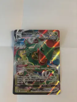 Pokemon TCG Crown Zenith Rayquaza VMAX Holo Ultra Rare Card 101/159 - Image 1