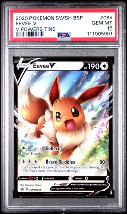 Eevee V SWSH065 SWSH: Sword & Shield Promo Cards Holo - Image 1