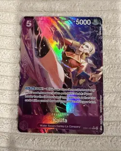 Kalifa EB01-031 One Piece Card Rare Alt Art AA Foil EN 5000 Power Bandai - Image 1