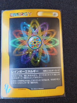 POKEMON CARD GAME JAPANESE VS-SERIES Rainbow Energy Holo 2001 LightlyPlayed - Image 1