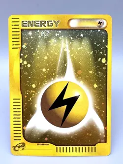Lightning Energy Holo Promo McDonald's E Pack Japanese Pokemon Card LP Swirl - Image 1