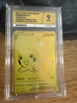 Pokemon Pikachu v SWSH145 Celebrations Promo Card - ACE 9 - Image 1
