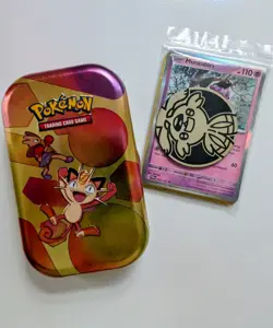 Pokemon Mini Gift Tin ×50 Card Bundle Holo/Rev Holo + Coin - Image 3