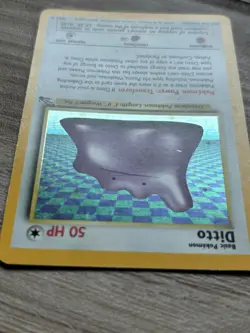 1999 Pokemon Fossil Holo Ditto 3/62 Holofoil Rare WOTC Vintage Trading Card - Image 5