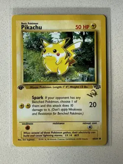 Pikachu 1st Ed. Jungle Duelist Promo (W Stamped) No. 60 Pokemon Card - WOTC 1999 - Image 1
