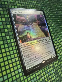 MTG Lion Sash #026/302 Foil Rare Kamigawa: Neon Dynasty (NEO) - Image 2