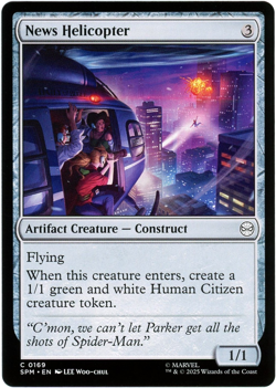 News Helicopter - 0169 - Marvel's Spider-Man - MTG - Ships Now - English - Image 1