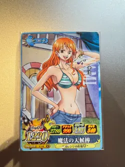 One Piece Berry Match Card Nami IC1-09 Bandai Japanese Card - Image 1