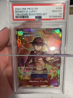 2024 ONE PIECE PROMOS TREASURE BOOSTERS SET #006 MONKEY D. LUFFY PSA 10 - Image 1