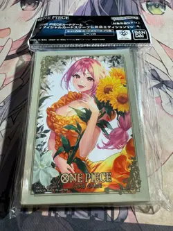 BANDAI ONE PIECE CARD GAME - Card Sleeve Protector Rebecca 70 pcs Japan ver - Image 1