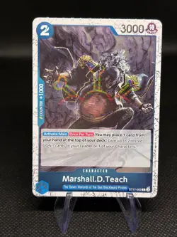 One Piece Premium Booster The Best Vol. 2 #ST17-005 Marshall.D.Teach Pirate Foil - Image 1