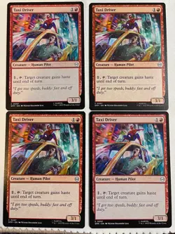 TAXI DRIVER x4 mtg NM-M Marvel's Spider-Man 4 Common - Image 1