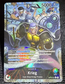 ONE PIECE ENGLISH Krieg (Alt Art Leader) OP15-001 Adventure on KAMI's Island - Image 1