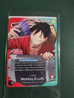 One Piece TCG English Ichiban Kuji Monkey D. Luffy Promo (OP13-001) sealed - Image 1