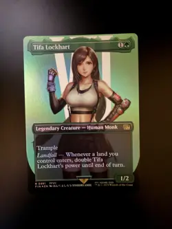 MTG Final Fantasy English Tifa Lockhart Borderless 0391 Foil - Image 1