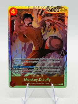Monkey.D.Luffy OP16-015 Super Rare The Time of Battle One Piece Foil Near Mint - Image 1