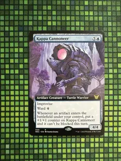 MTG Kappa Cannoneer #050 Ext. Art Rare Commander: Kamigawa: Neon Dynasty (NEC) - Image 1