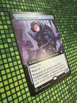 MTG Kappa Cannoneer #050 Ext. Art Rare Commander: Kamigawa: Neon Dynasty (NEC) - Image 2