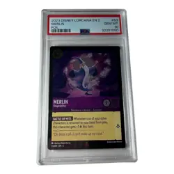 Disney Lorcana EN 2 Merlin - Shapeshifter #53 FOIL PSA 10 - Image 1