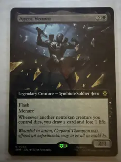 MTG Agent Venom 0255 Regular (Extended Art) Marvel's Spider-Man NM SPM - Image 1