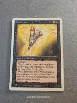 MTG Revised Nightmare Magic The Gathering Rare Free Shipping - Image 1