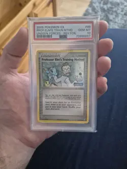 Pokemon Unseen Forces Professor Elm's Training Method Reverse 89/115 Psa 10 - Image 1