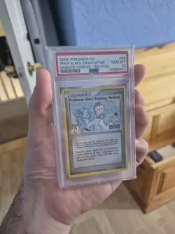 Pokemon Unseen Forces Professor Elm's Training Method Reverse 89/115 Psa 10 - Image 3