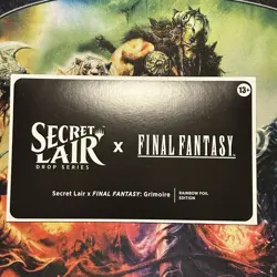 MTG Secret Lair x FINAL FANTASY: Grimoire EN Rainbow Foil Edition Sealed New - Image 1
