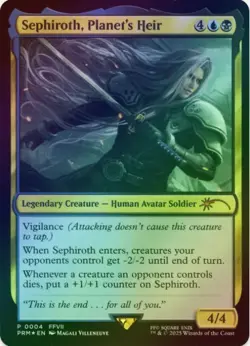 1 x Sephiroth, Planet's Heir - Foil - Promo - Final Fantasy - LP - MTG - Image 1