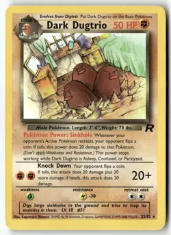 Dark Dugtrio (23) [TR - 23/82] Rare Team Rocket EN LP - Image 1