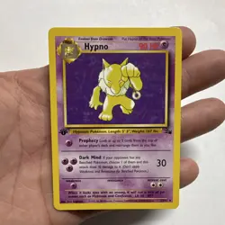 PERFECT WOTC Hypno 23/62 Fossil 1st Edition Rare 90 HP English 1999 Pokemon TCG - Image 1
