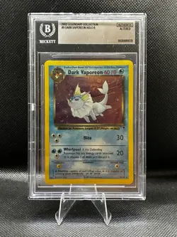 BGS Authentic Dark Vaporeon 9/110 Legendary Collection Holo Rare Vitnage Pokemon - Image 1