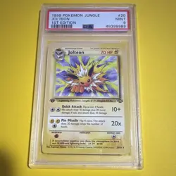 Nintendo Jolteon 20/64 Jungle 1st Edition Holo PSA 9 1999 English - Image 1
