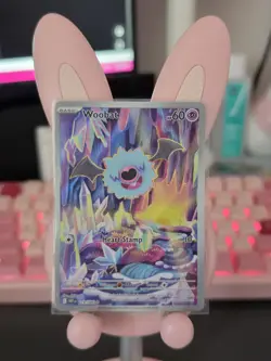 Woobat 119/086 Illustration Rare White Flare Pokemon Holo Near Mint - Image 1