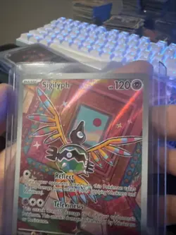 Sigilyph 121/086 Sv: White Flare Illustration Rare Pokemon TCG NM - Image 4