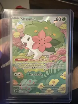 Shaymin 185/182 Sv10: Destined Rivals Illustration Rare Pokemon TCG NM - Image 1